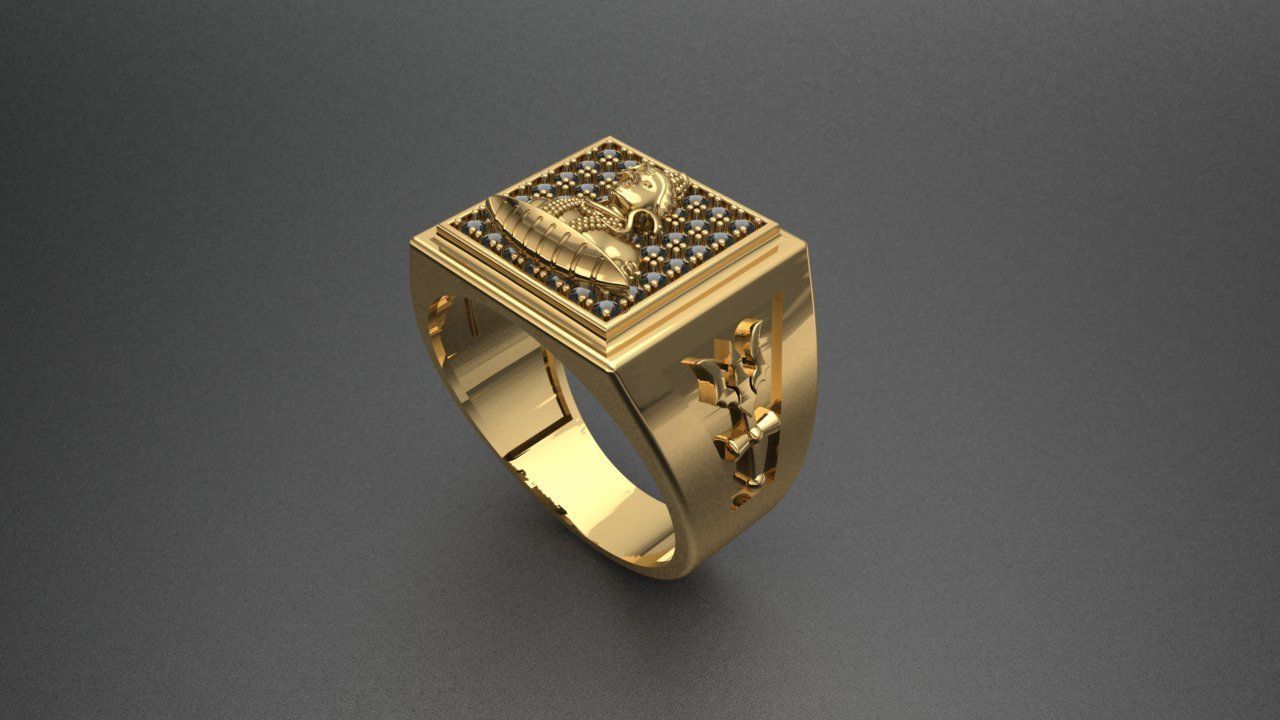 Ram Ring 3D print model_2