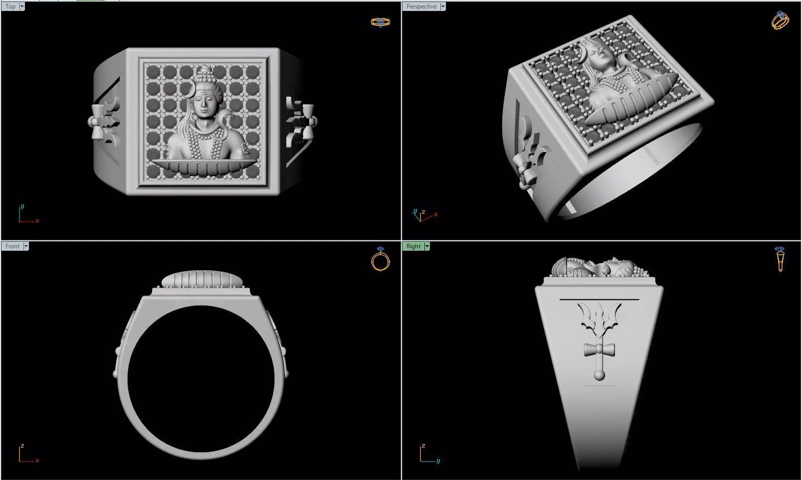 Ram Ring 3D print model_0