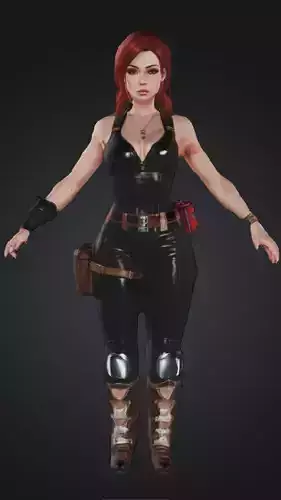 Curtision Sexy Crypt Adventurer - Ultra Realistic Low Poly Mesh