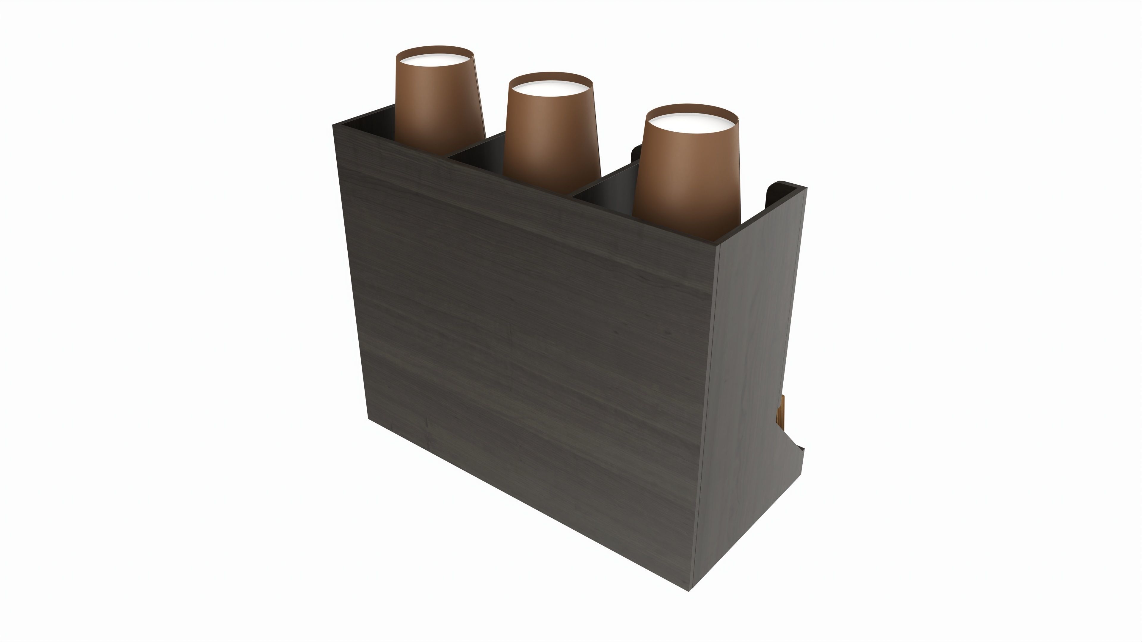 Coffee and tea station organizer 3D model_2