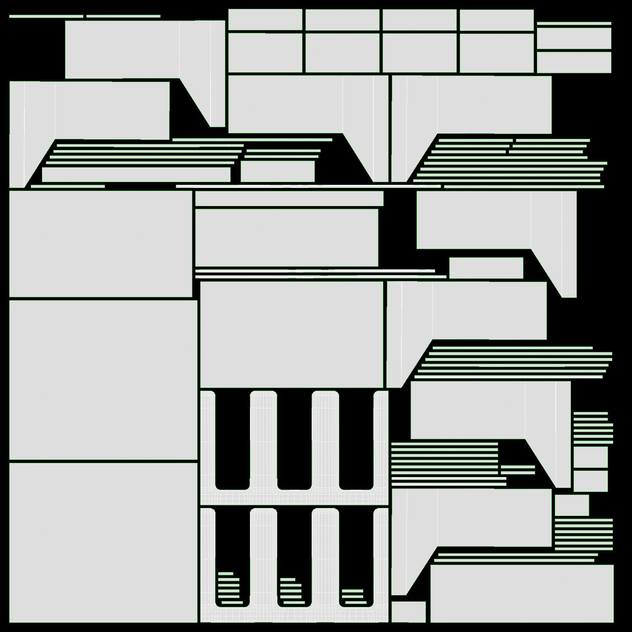 Coffee bar organizer cup sugar milk caddy 3D model_13