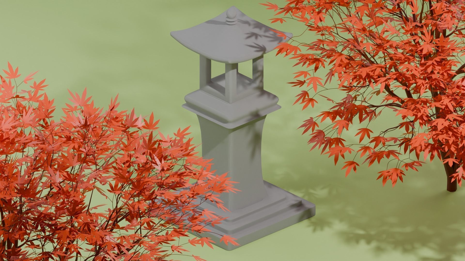 Third Japan Garden Model 3D model_6