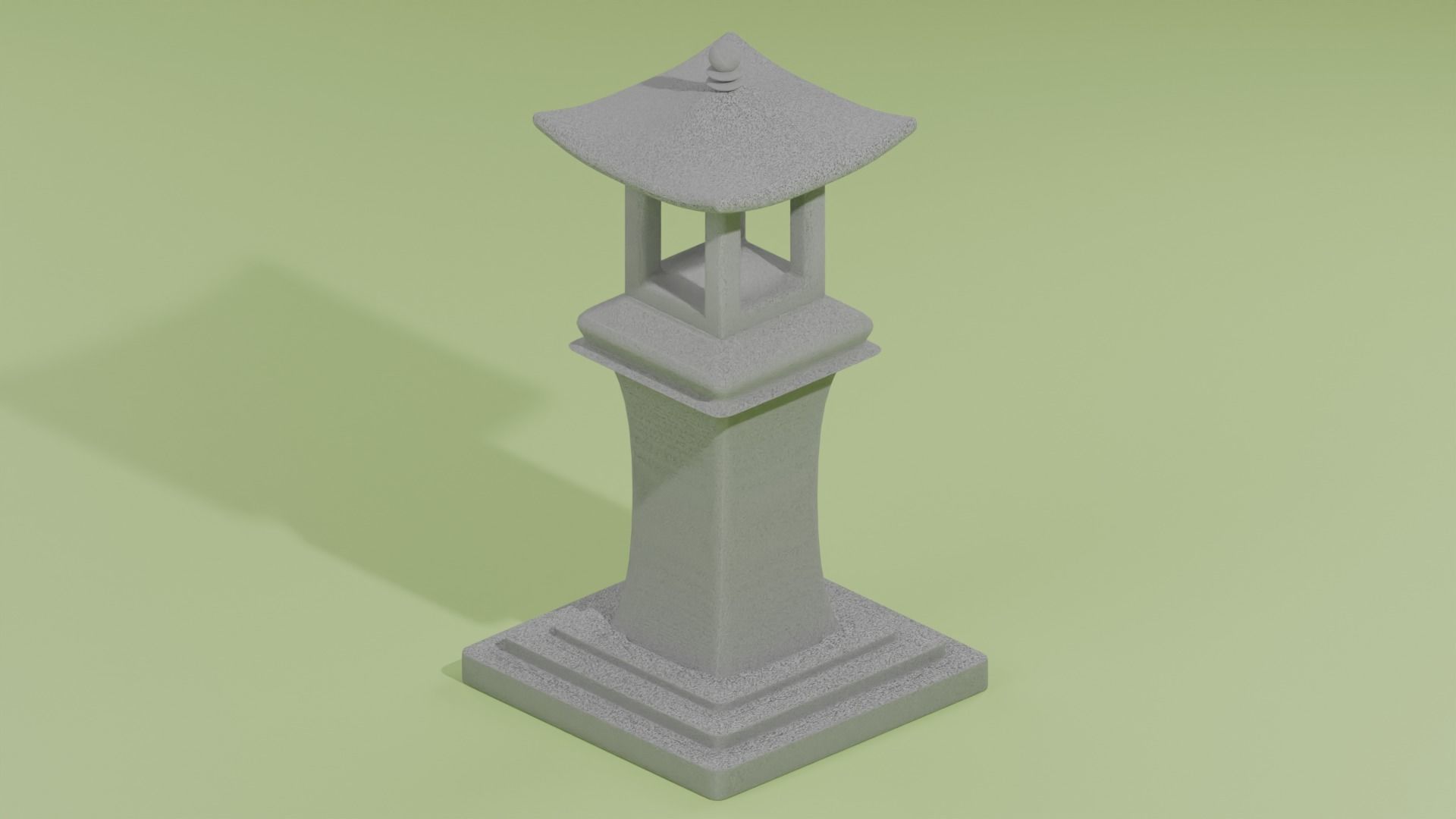 Japan Garden Stone Set 1 3D Model Collection_15