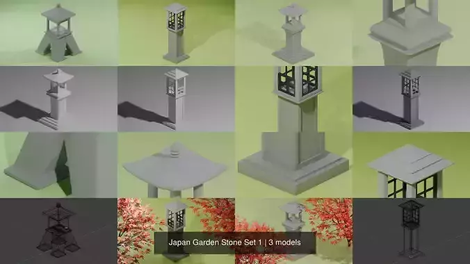 Japan Garden Stone Set 1