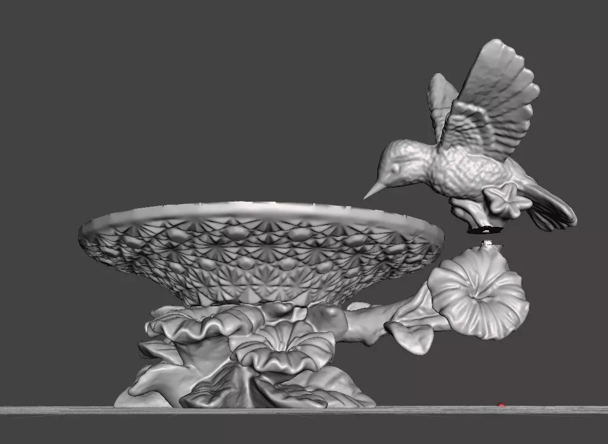 bird bath 3D print model