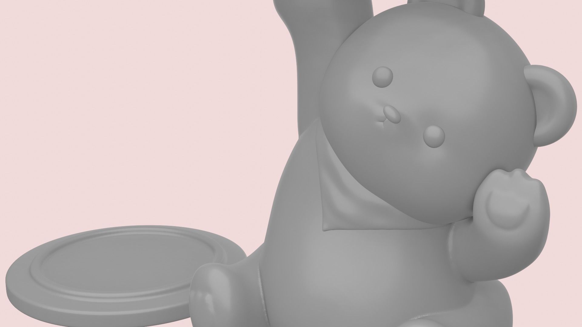 High-poly candle stand 3d model Free 3D print model_2