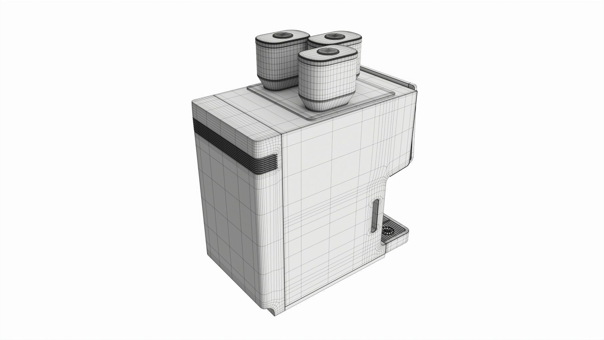 Commercial automatic coffee machine 3D model_9