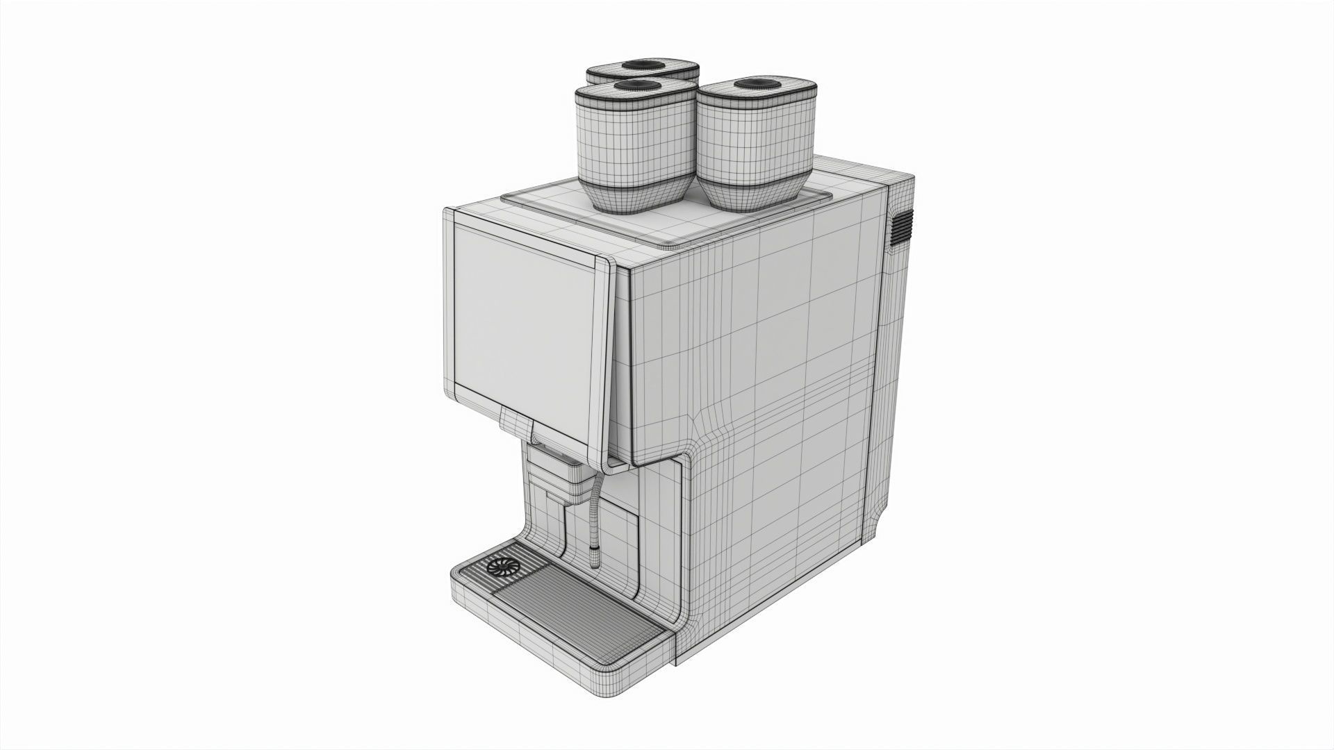 Commercial automatic coffee machine 3D model_8