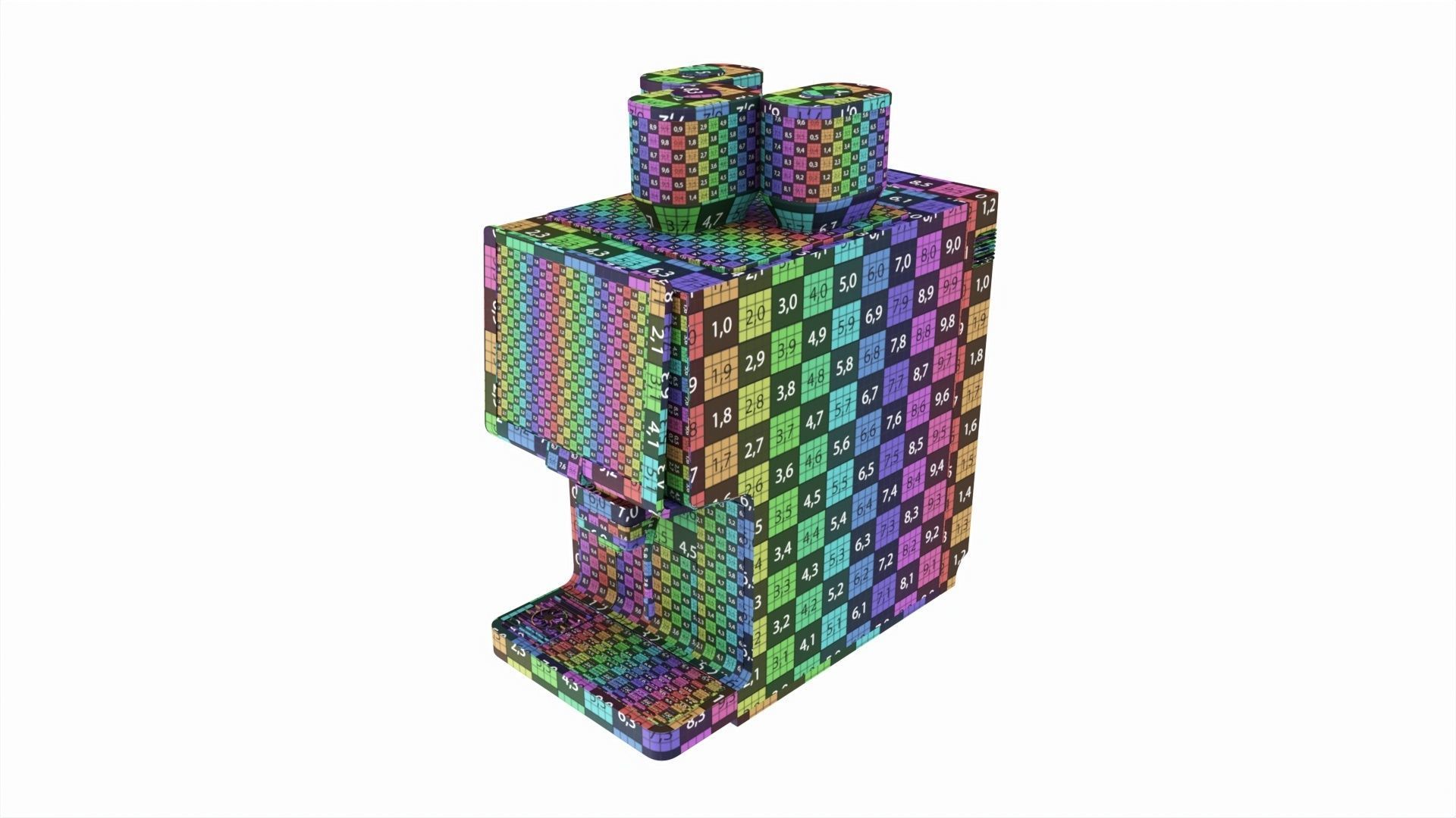 Commercial automatic coffee machine 3D model_12