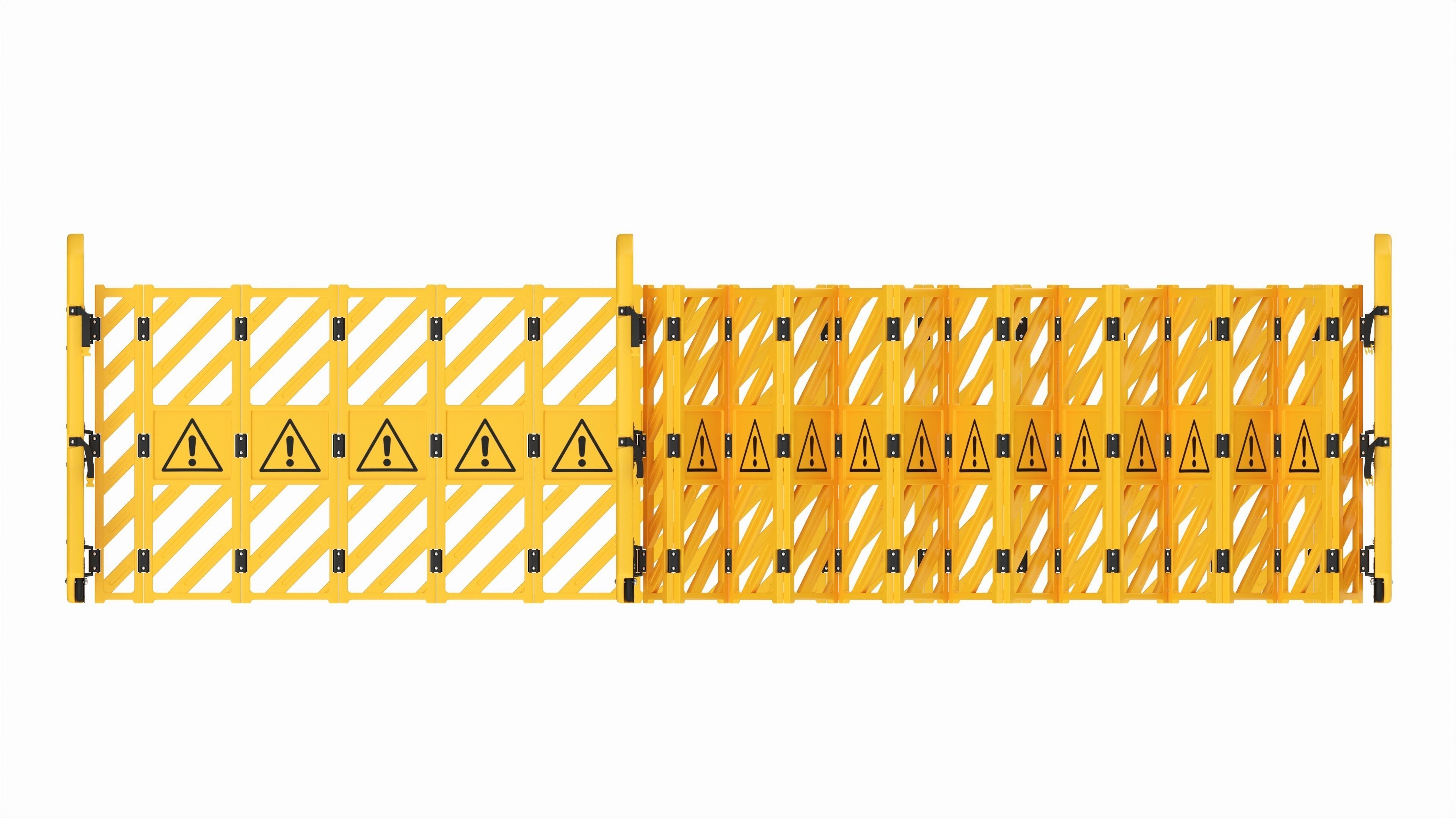 Expandable Safety Barrier Set 3D model_5