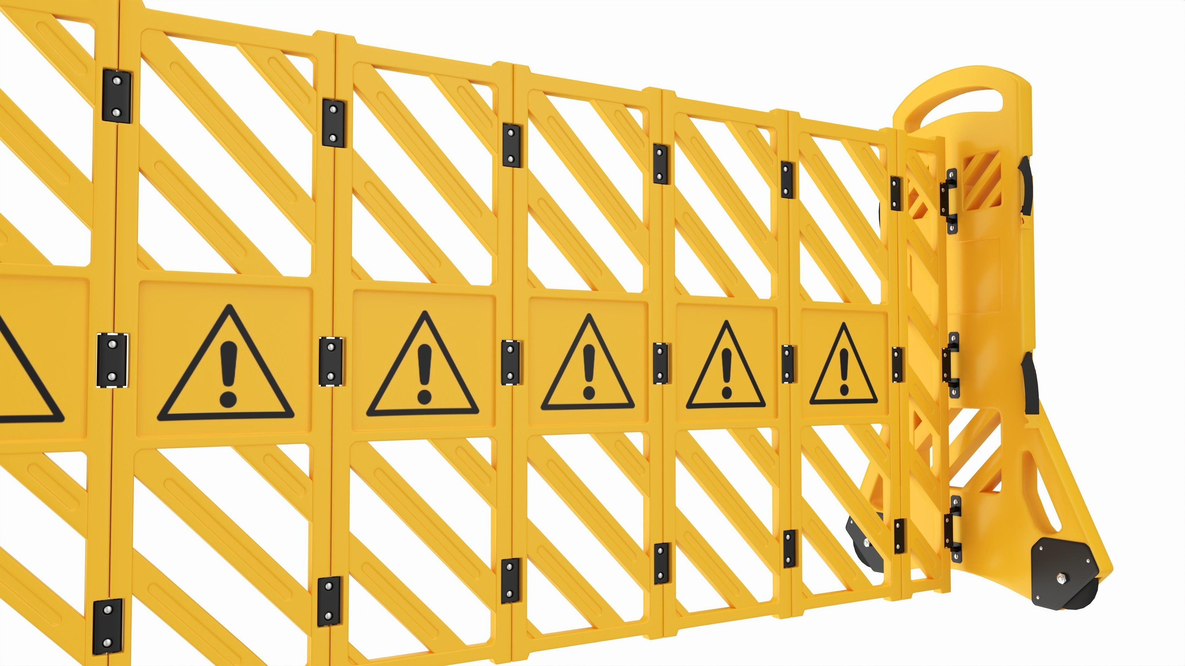 Expandable Safety Barrier Set 3D model_2