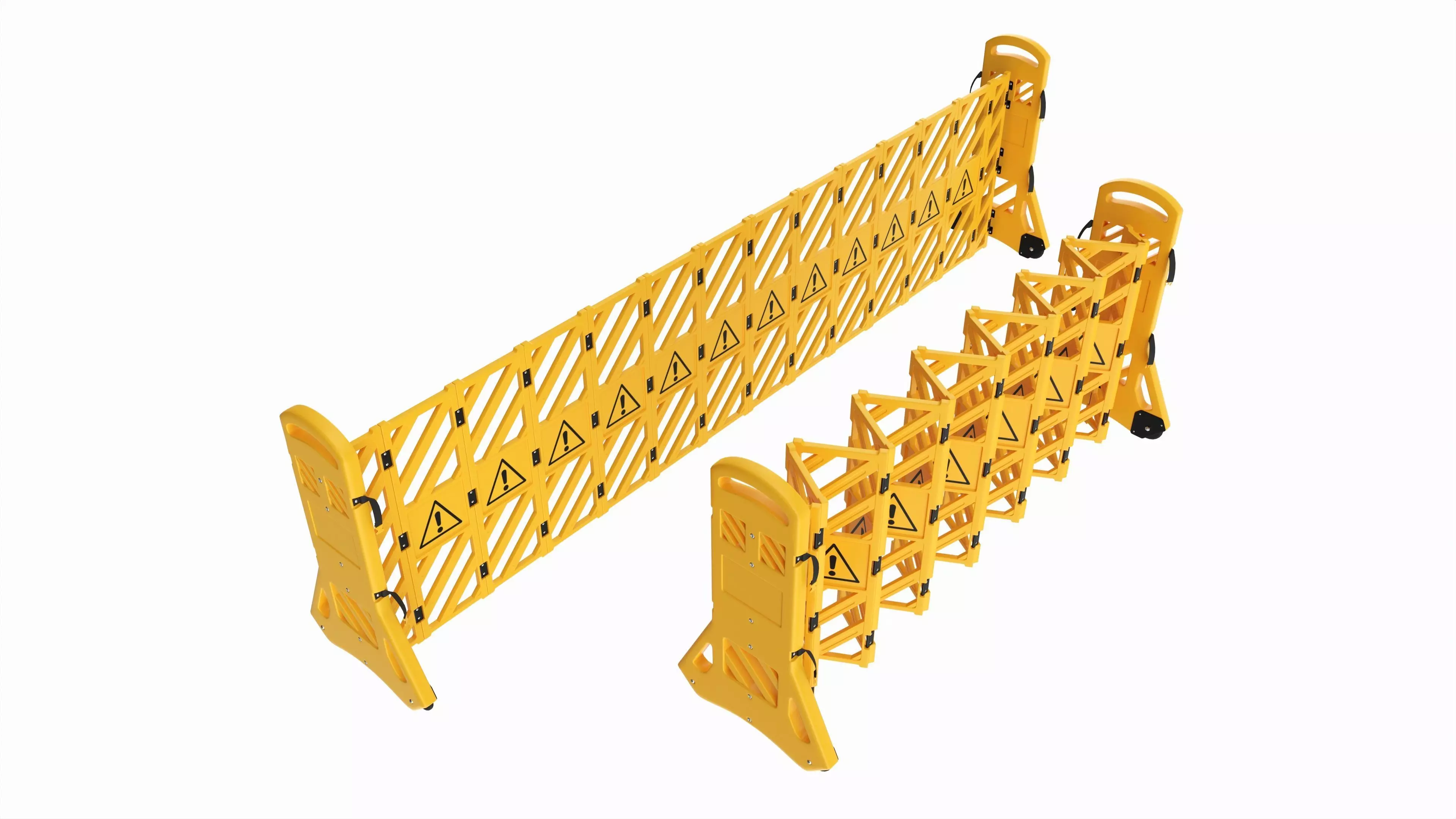 Expandable Safety Barrier Set 3D model_0