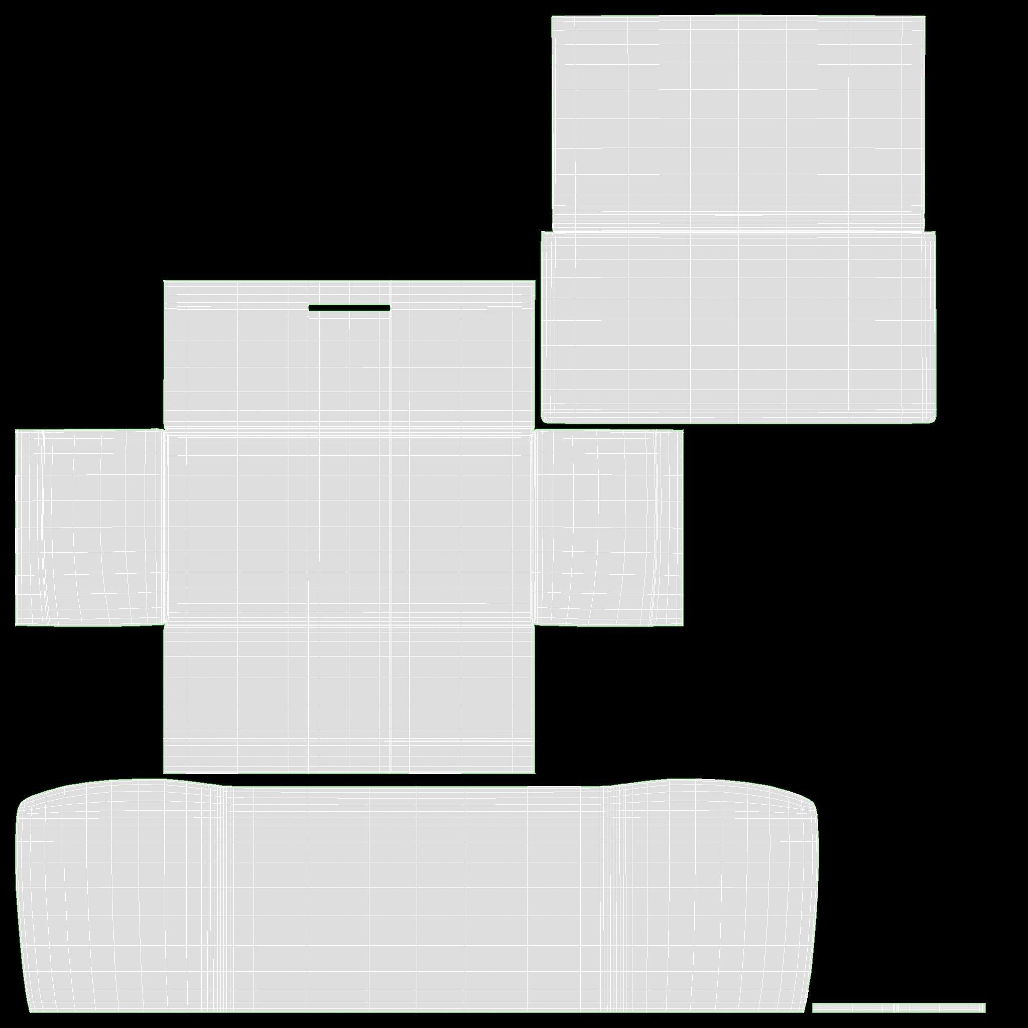 Ice cream freezer with curved glass doors 3D model_17