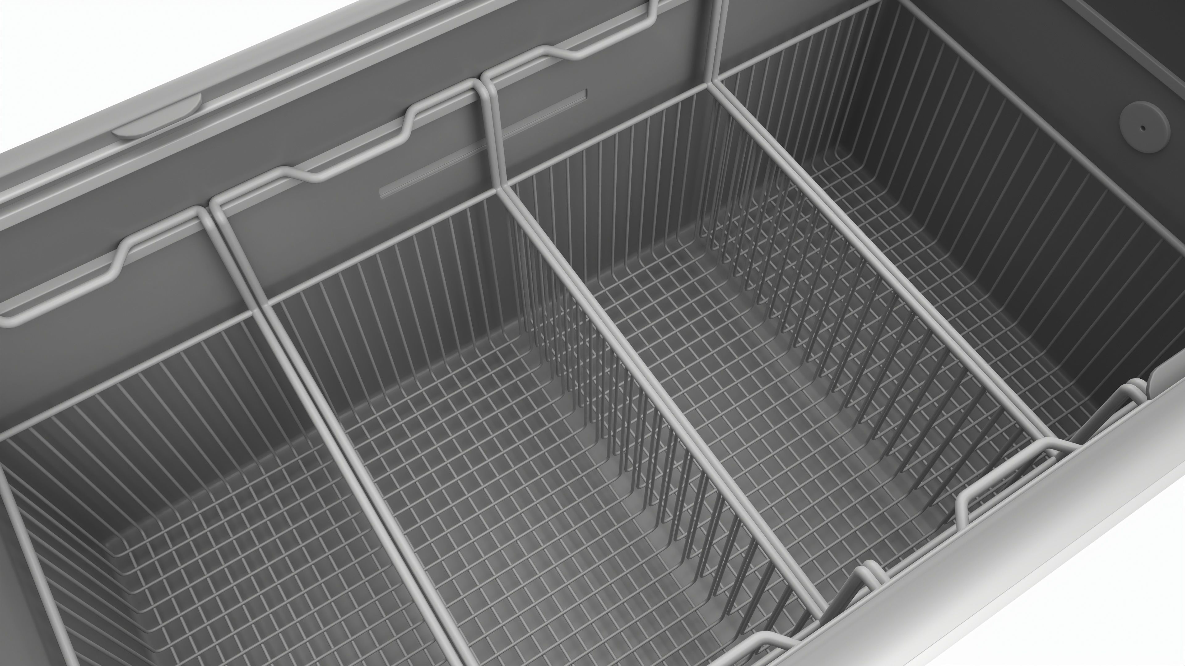 Ice cream freezer with curved glass doors 3D model_5