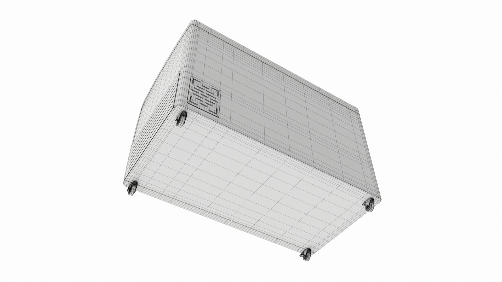 Ice cream freezer with curved glass doors 3D model_9