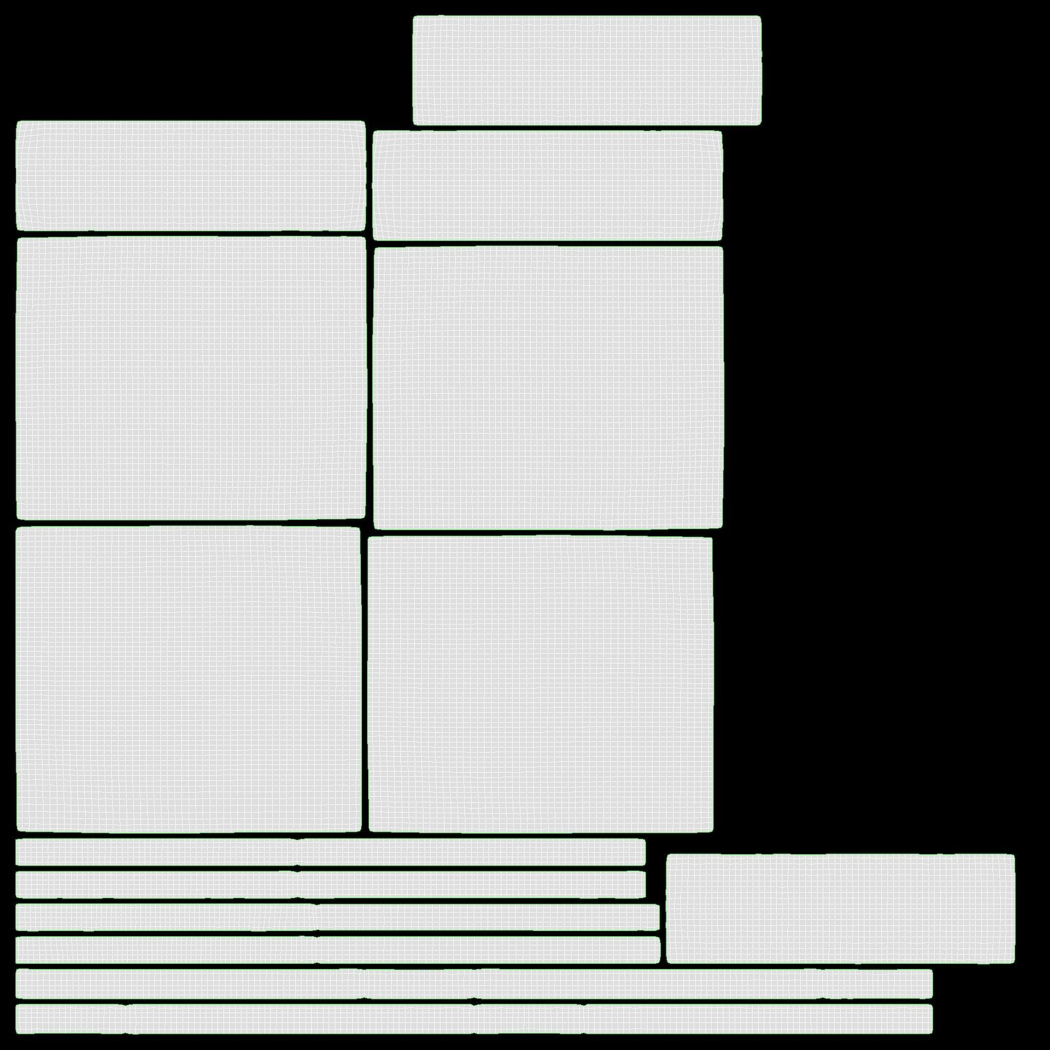 Medical Adjustable Five Functions Hospital Bed 3D model_8
