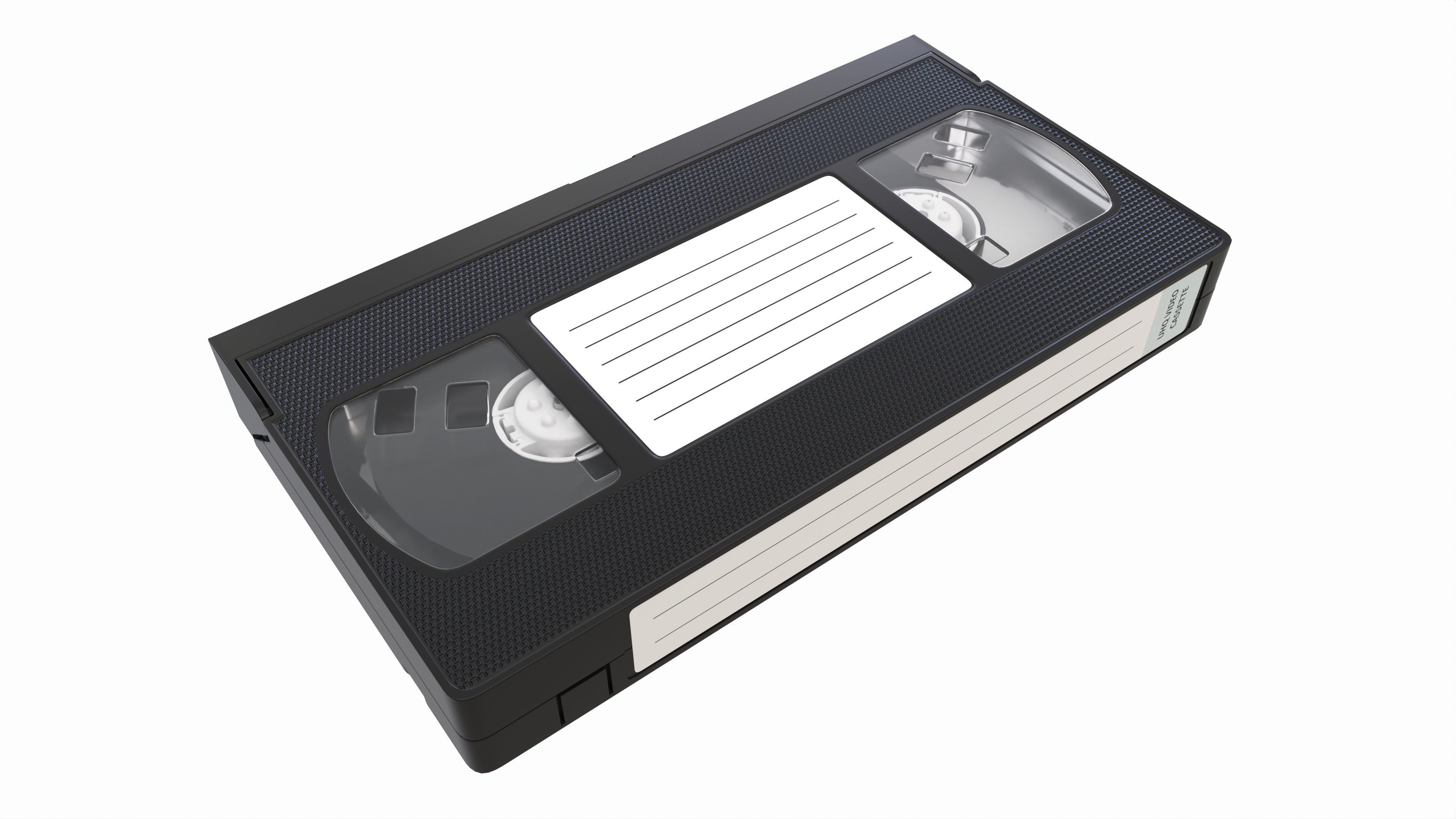 Video VHS cassette with cover 3D model_2