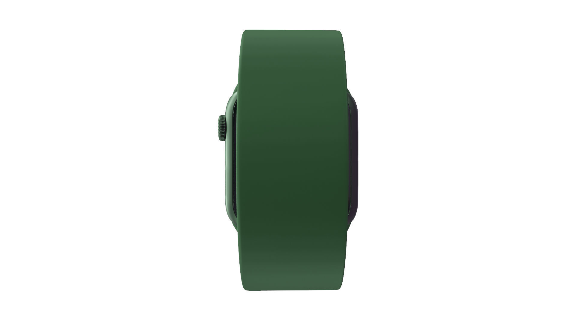 Apple Watch SE - Space Grey Aluminium Case with Clover Solo Loop Low-poly 3D model_3