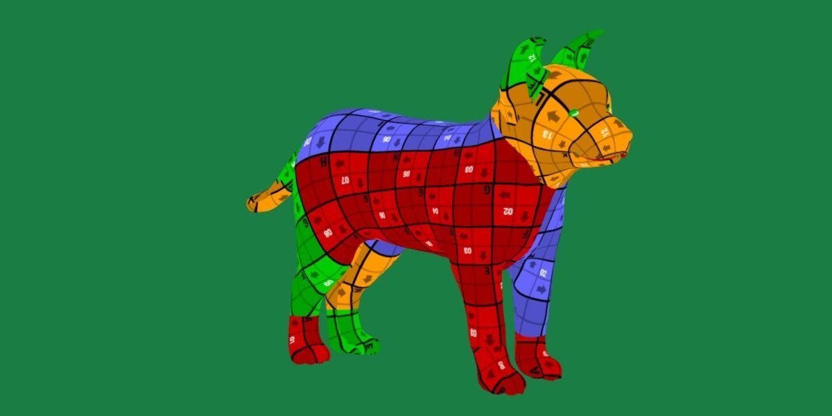 Belgian Shepherd Puppy Dog Low-poly 3D model_11