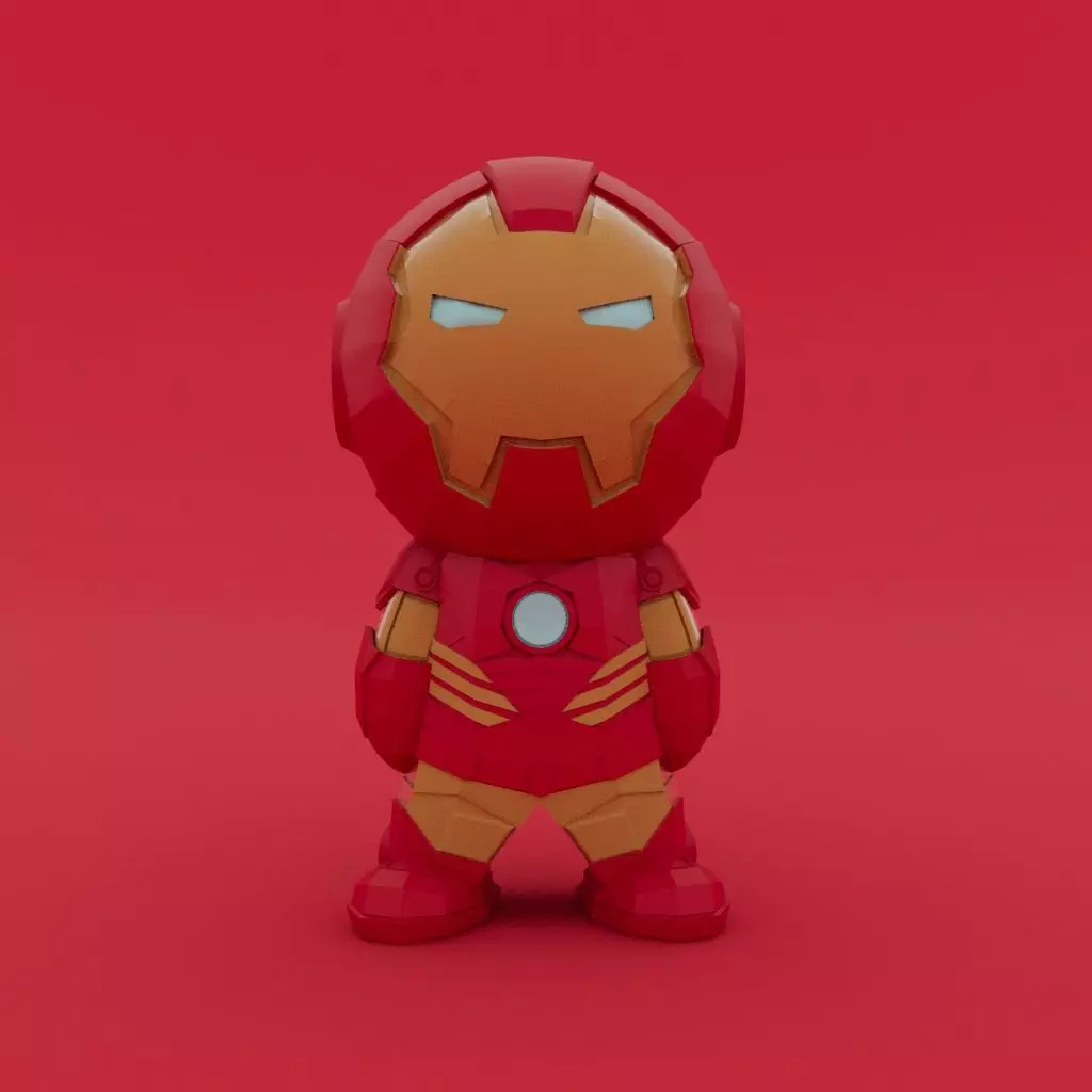 Cute Little Ironman 3D print model_0