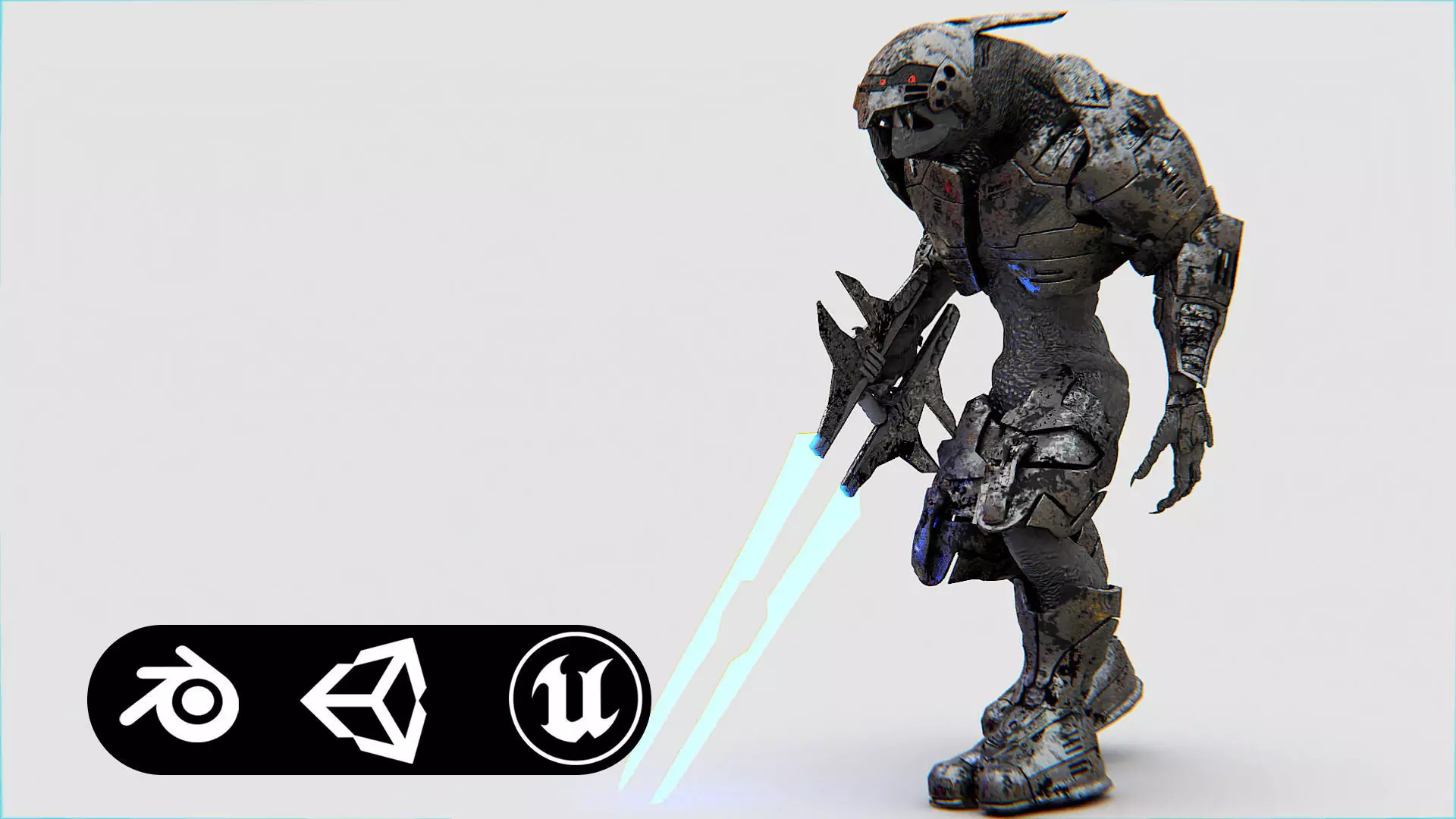 ALIEN TROOPER PHOFOSH Rigged for Unreal Engine - Unity - MIXAMO 3D model