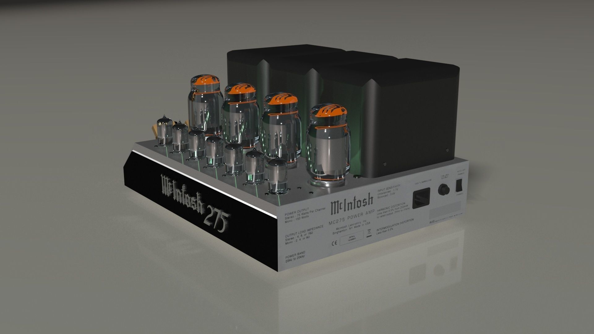 MC INTOSH MC275 3D model_2