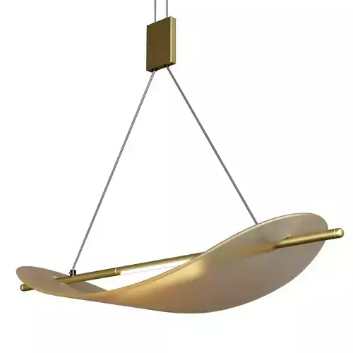 LINFEA LG62 Luxurious linear pendant lights Low-poly 3D model