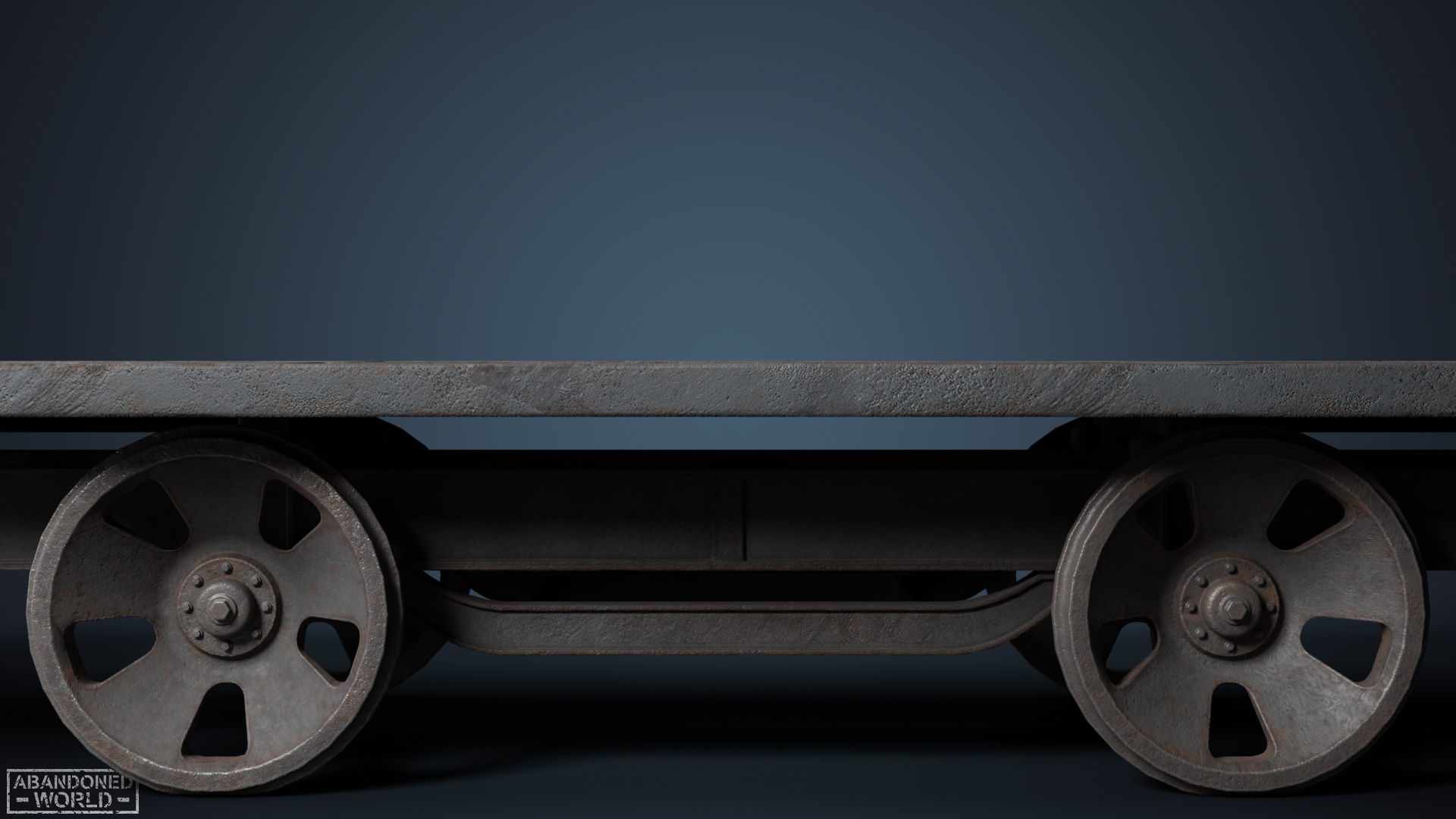 Railroad Platform and Cistern Low-poly 3D model_26