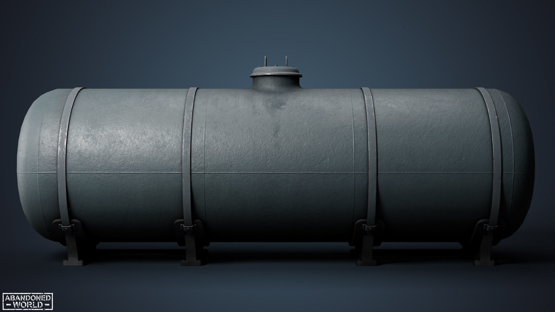 Railroad Platform and Cistern Low-poly 3D model_19