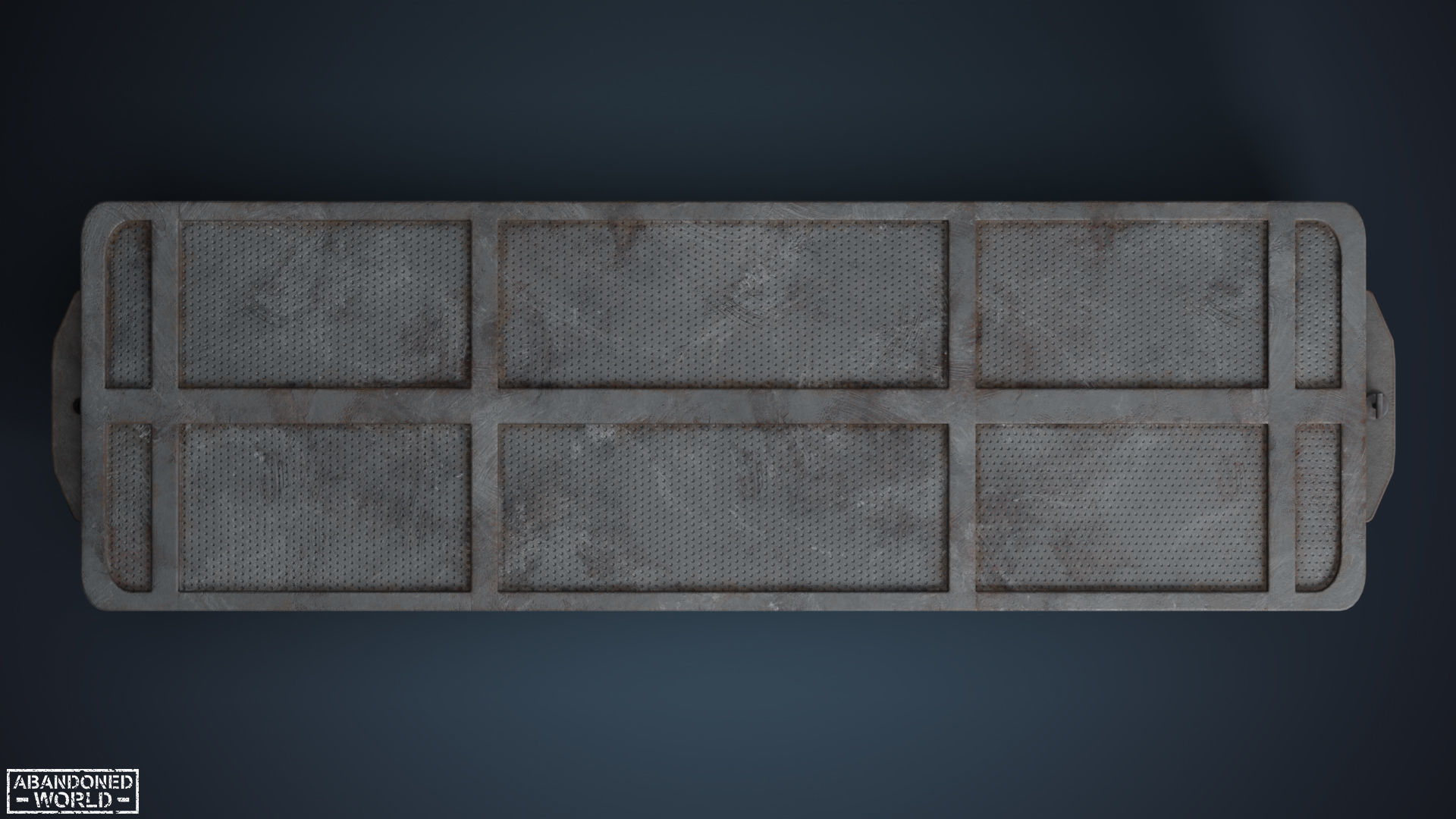 Railroad Platform and Cistern Low-poly 3D model_23