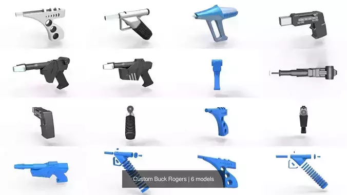 Custom Buck Rogers 3D Model Collection