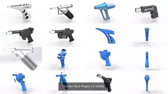 Custom Buck Rogers 3D Model Collection