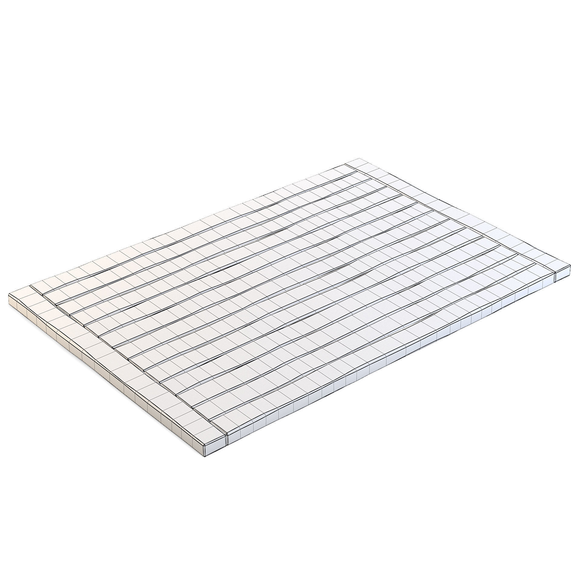 Old Wooden Floor 3D model_2