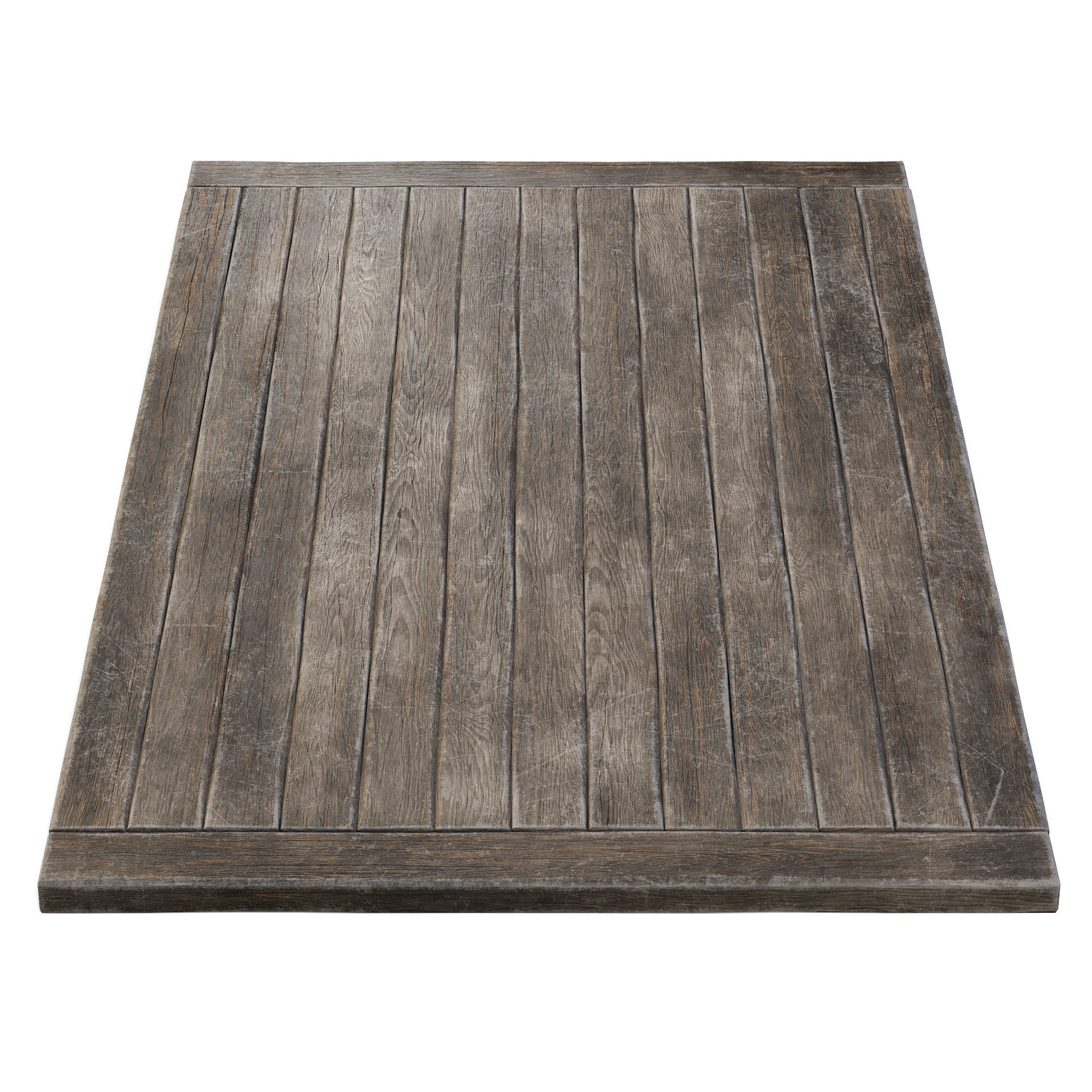 Old Wooden Floor 3D model_6