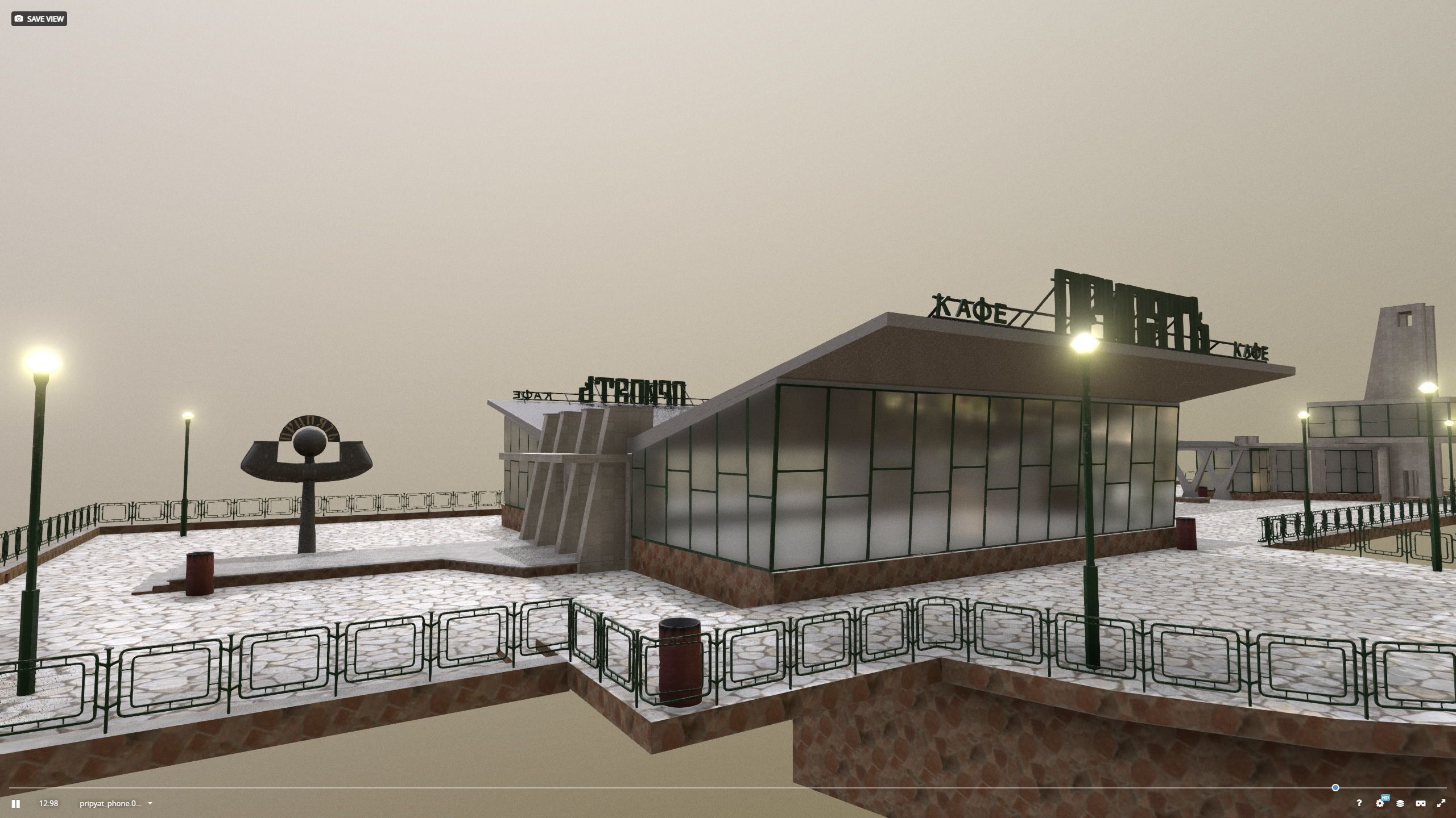 Cafe Pripyat restaurant before 1986 3D model_15