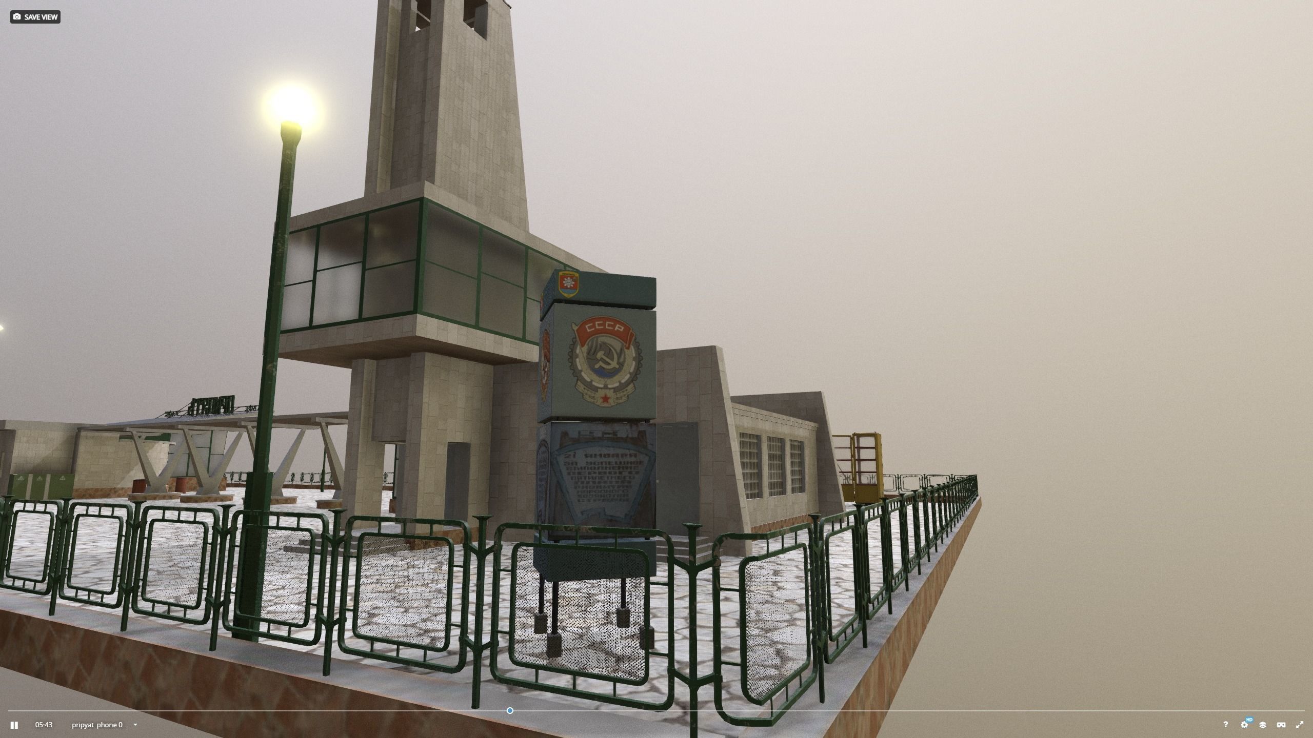 Cafe Pripyat restaurant before 1986 3D model_10