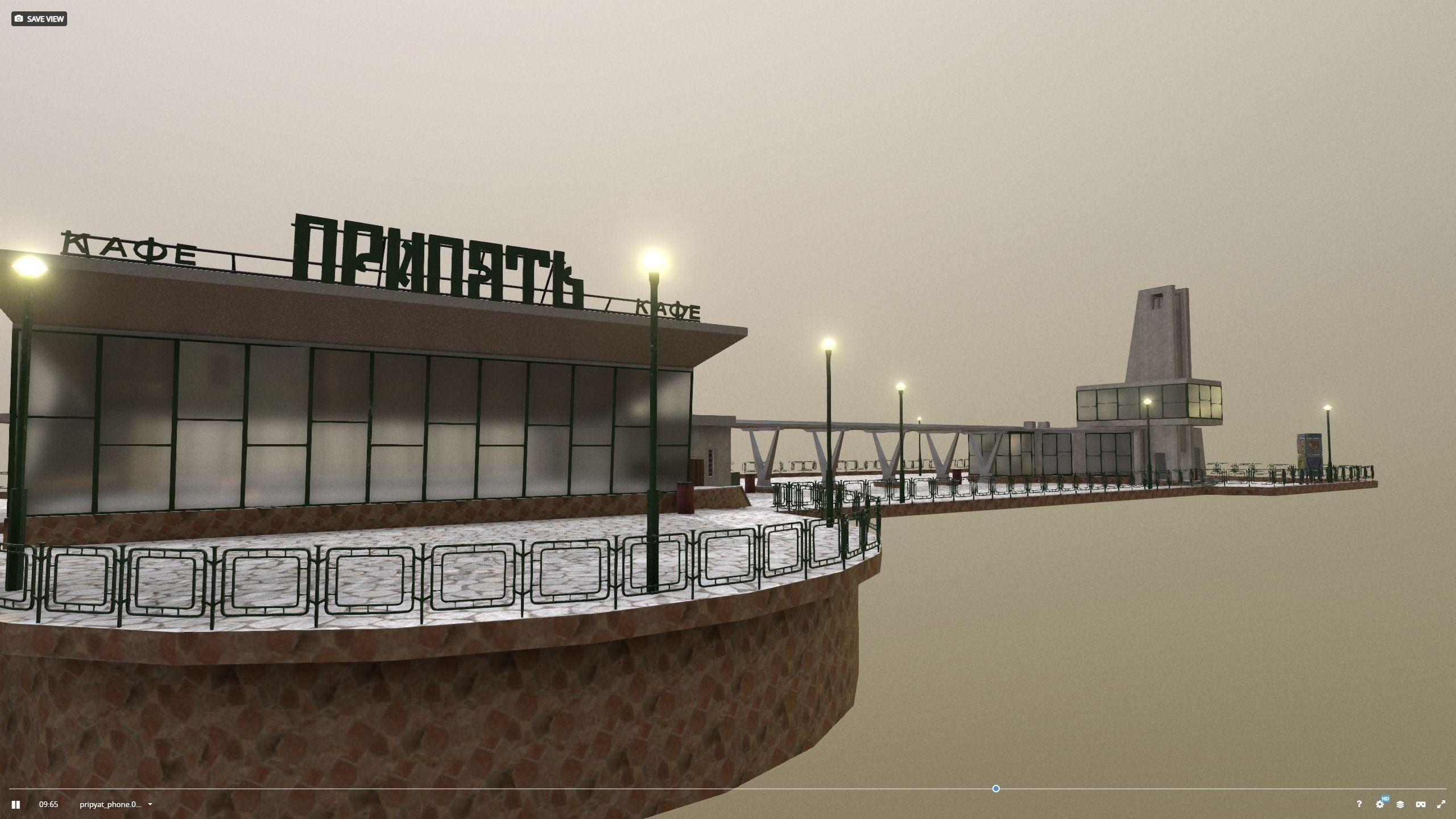 Cafe Pripyat restaurant before 1986 3D model_14