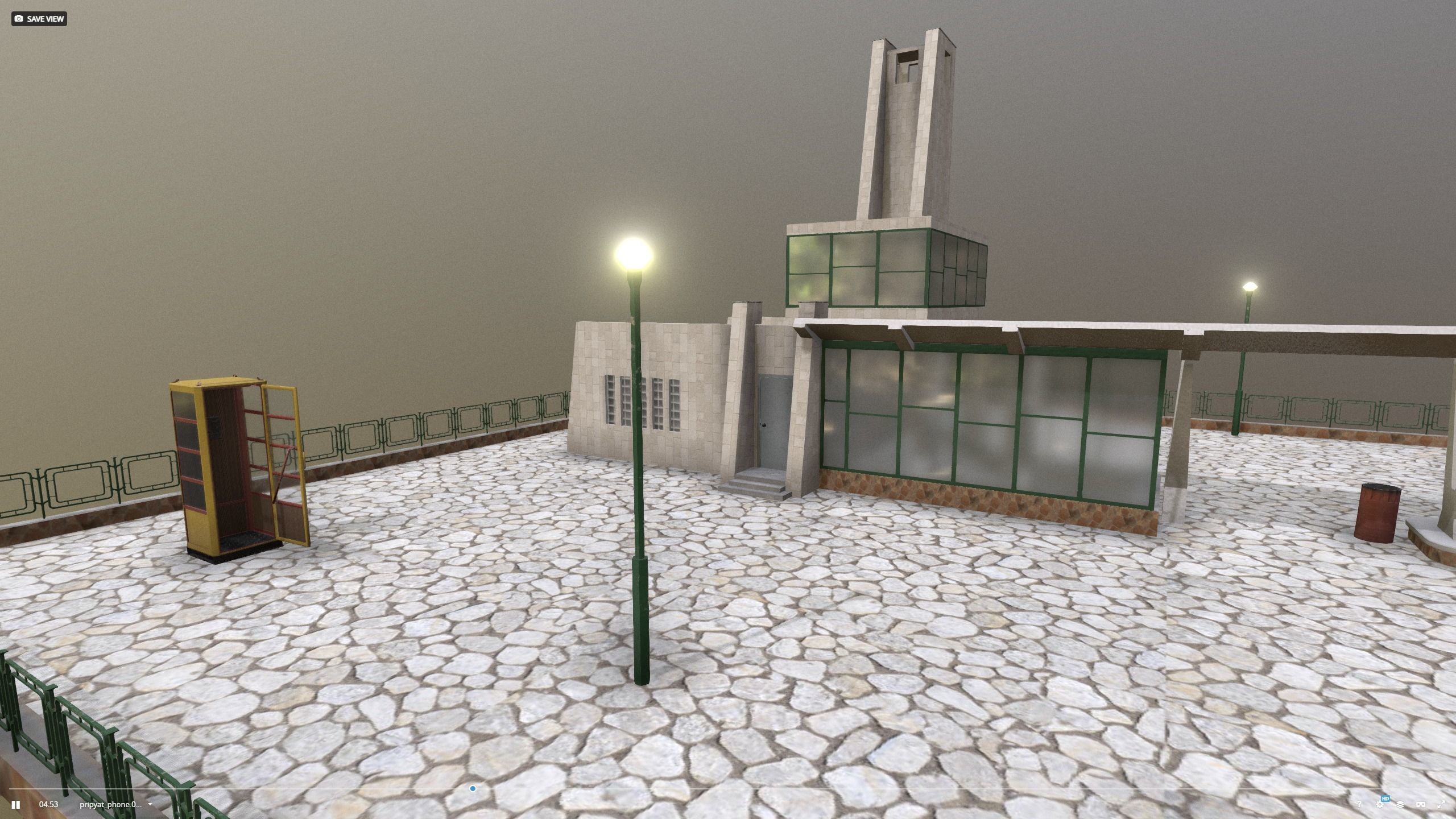 Cafe Pripyat restaurant before 1986 3D model_7