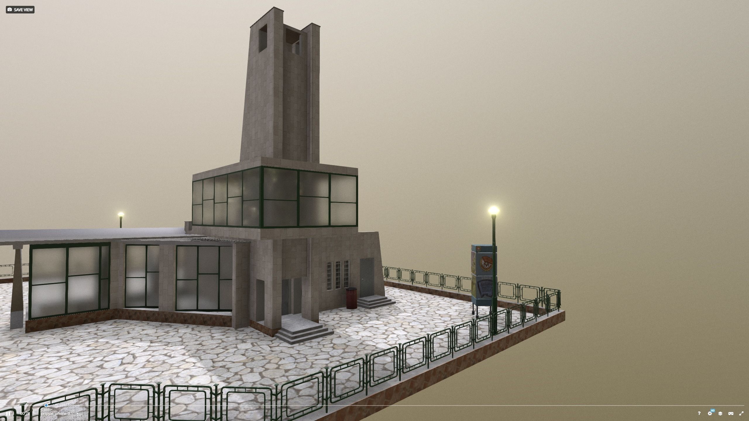 Cafe Pripyat restaurant before 1986 3D model_9