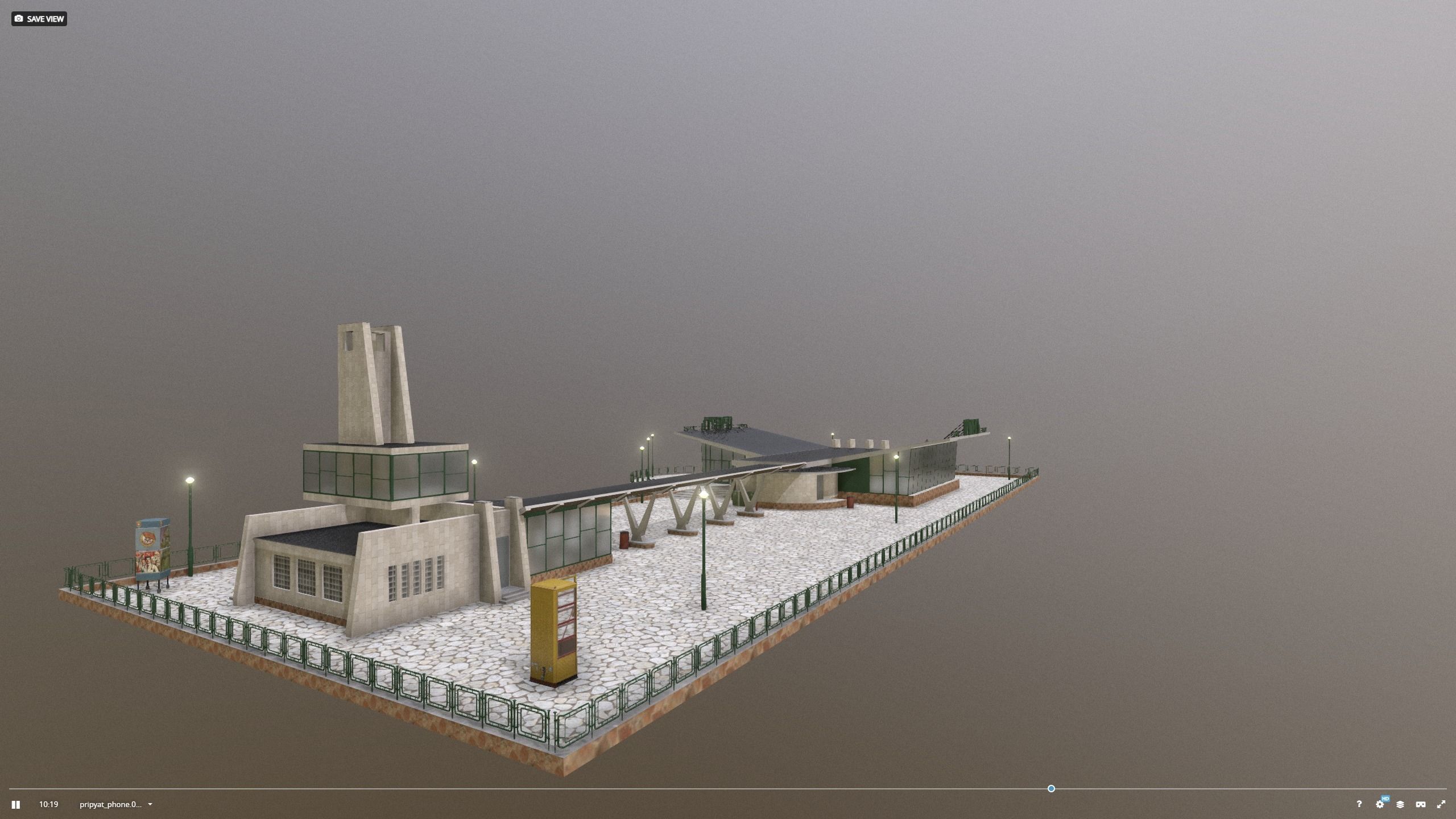 Cafe Pripyat restaurant before 1986 3D model_18