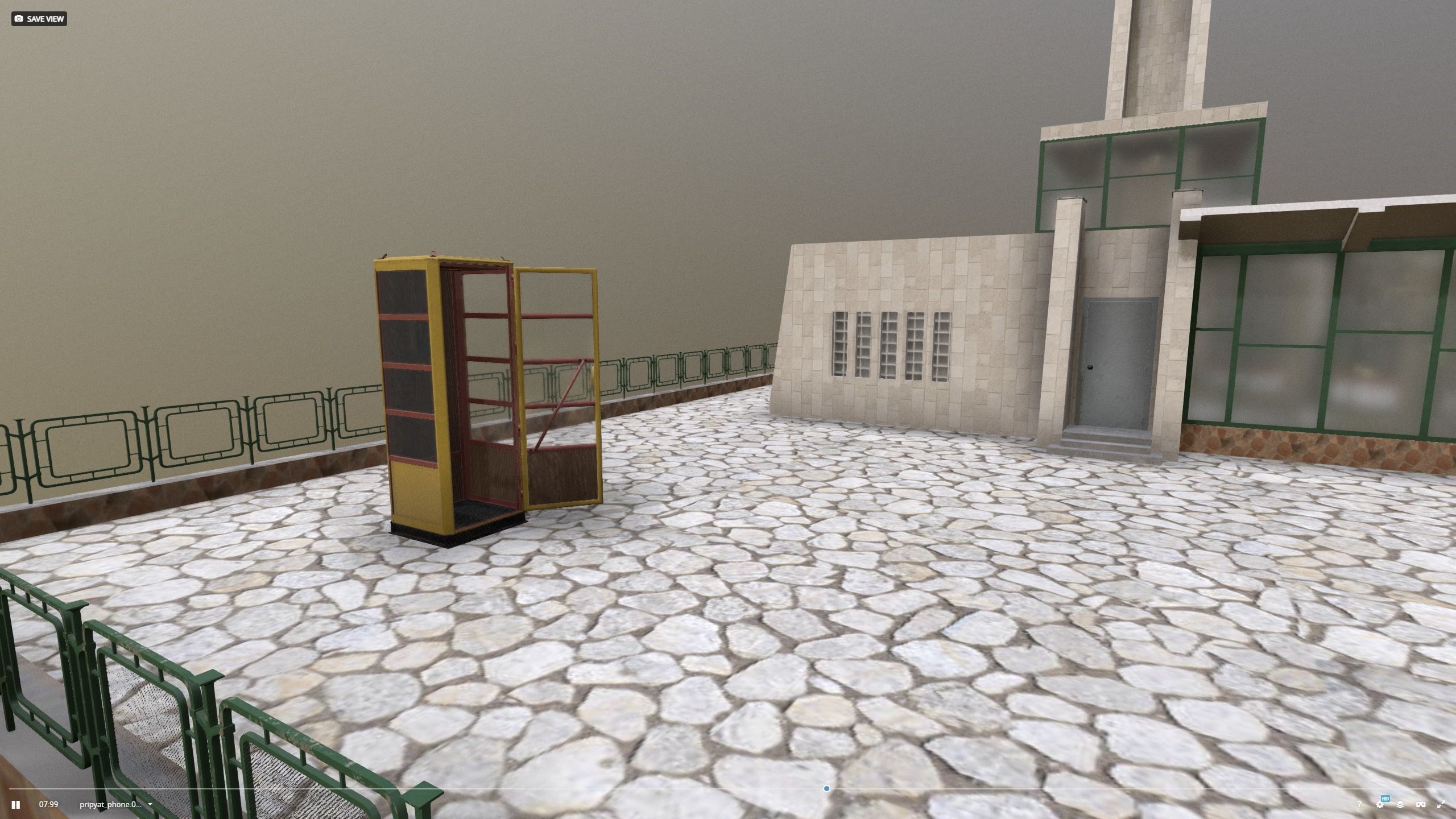 Cafe Pripyat restaurant before 1986 3D model_8