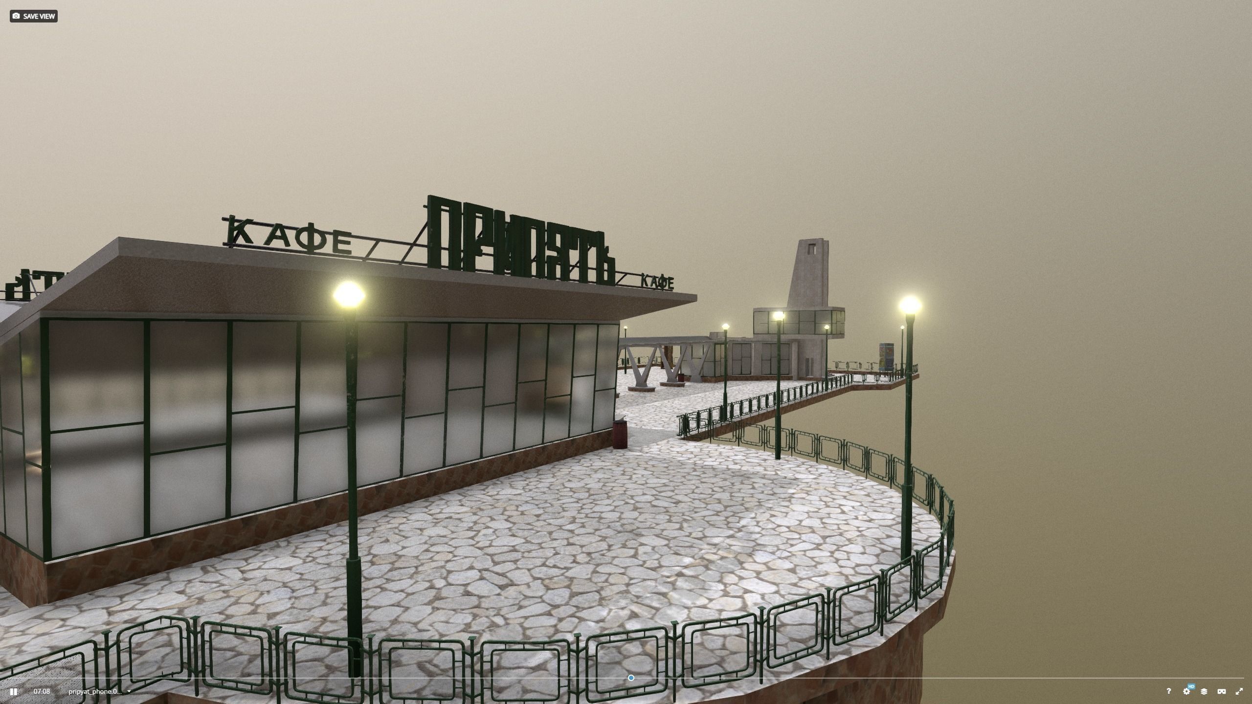 Cafe Pripyat restaurant before 1986 3D model_13