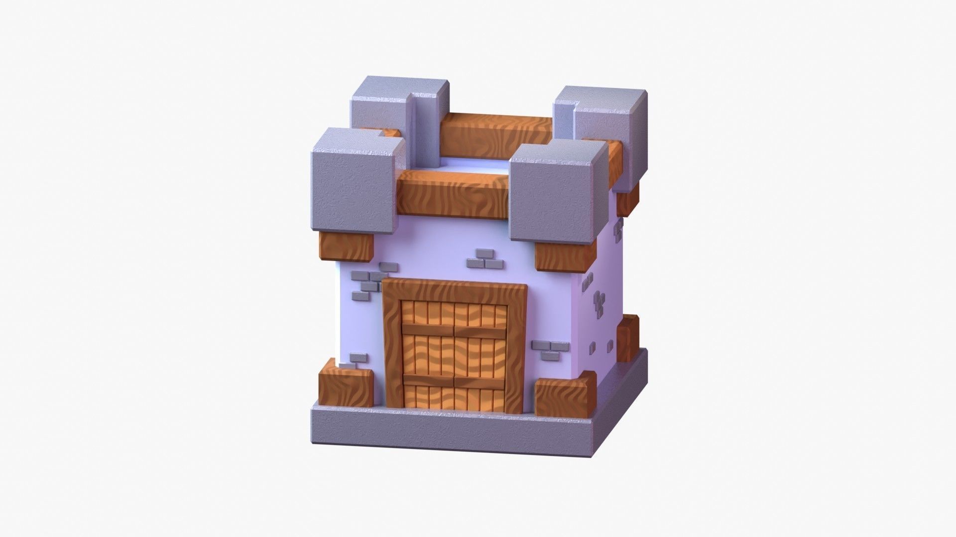 Royal Castle 3D Illustration 3D model_14