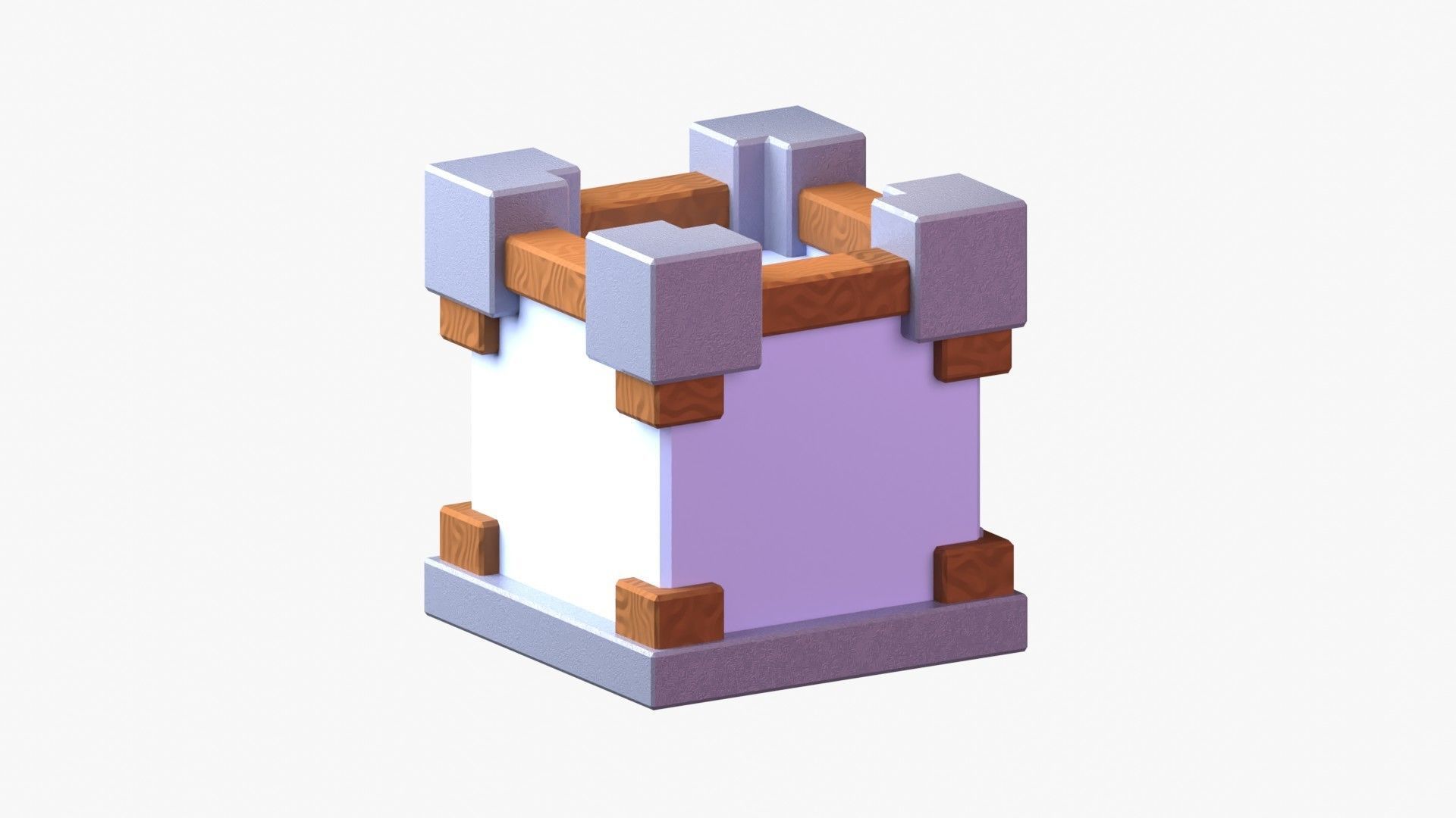 Royal Castle 3D Illustration 3D model_7