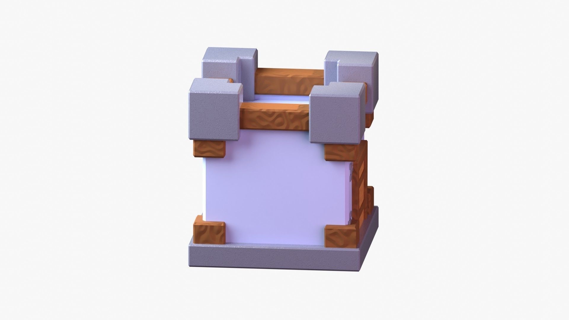 Royal Castle 3D Illustration 3D model_2