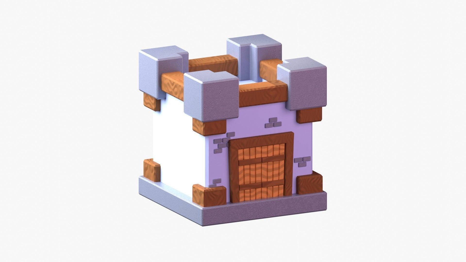 Royal Castle 3D Illustration 3D model_12