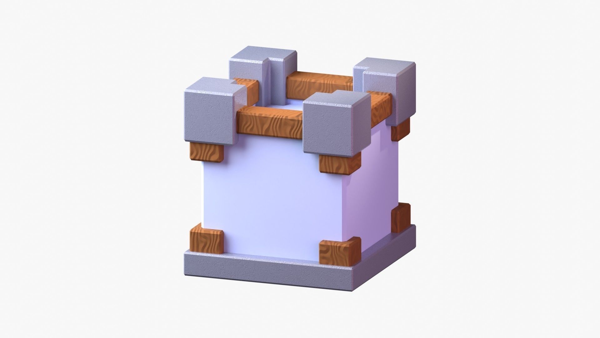 Royal Castle 3D Illustration 3D model_9