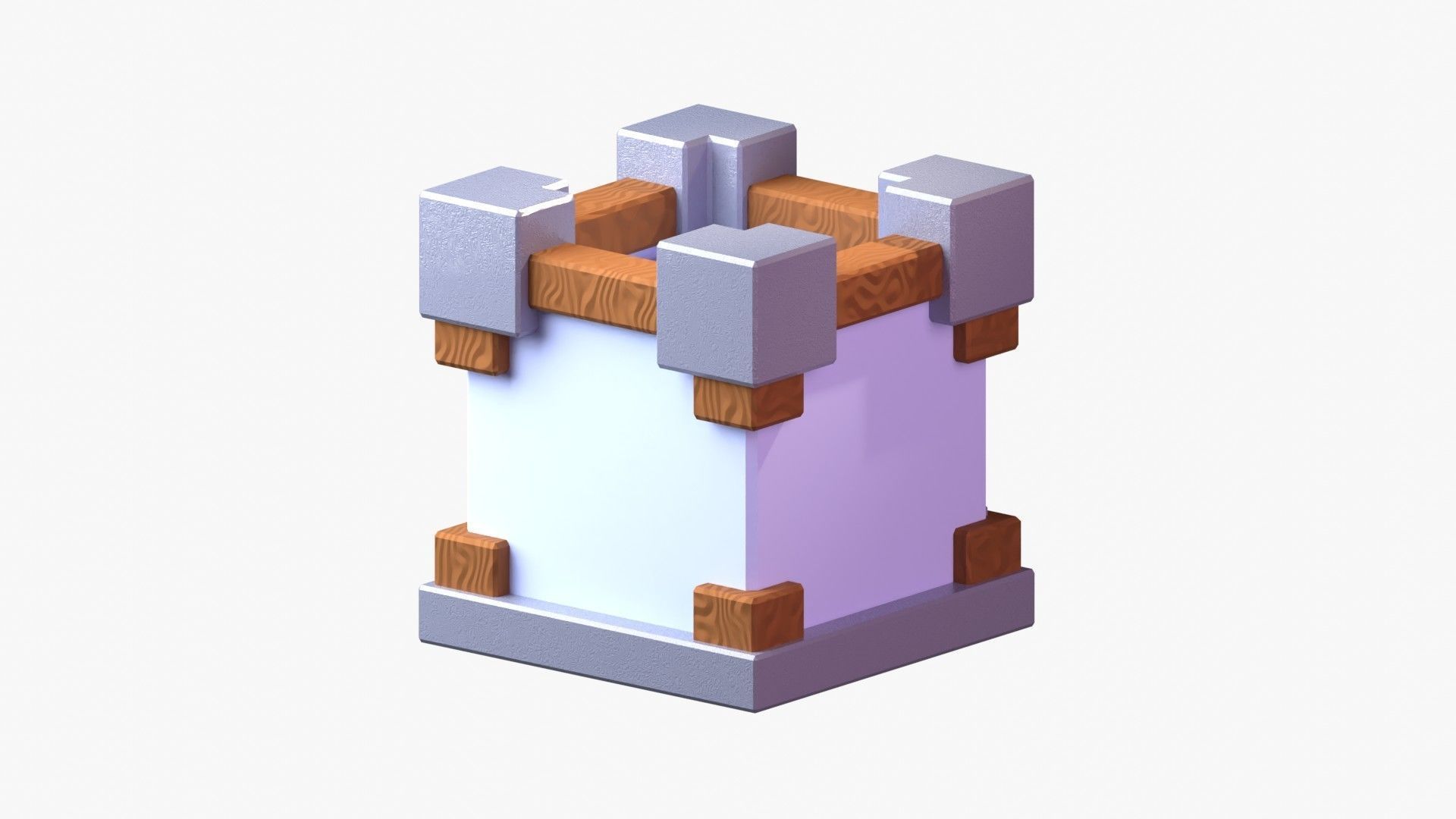 Royal Castle 3D Illustration 3D model_3