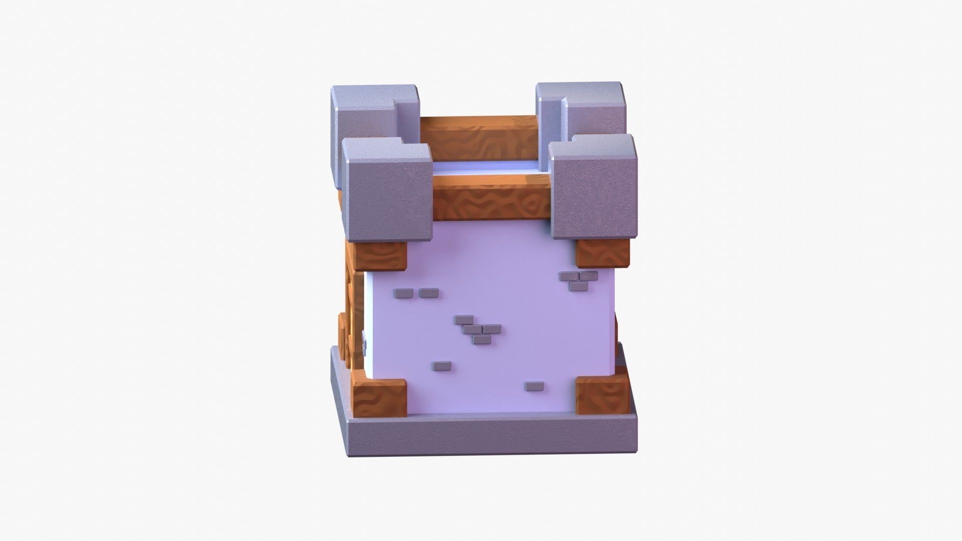 Royal Castle 3D Illustration 3D model_10