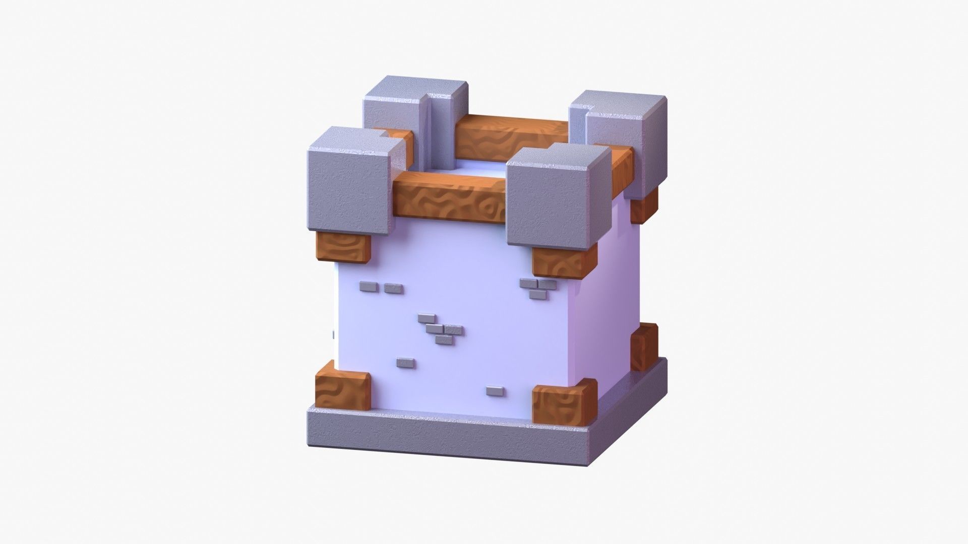 Royal Castle 3D Illustration 3D model_6